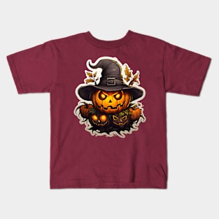 Pumpkin in a hat Kids T-Shirt